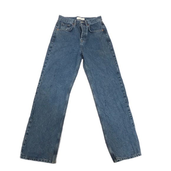 Topshop Blue High Waist Runway Jeans - Picture 2 of 9